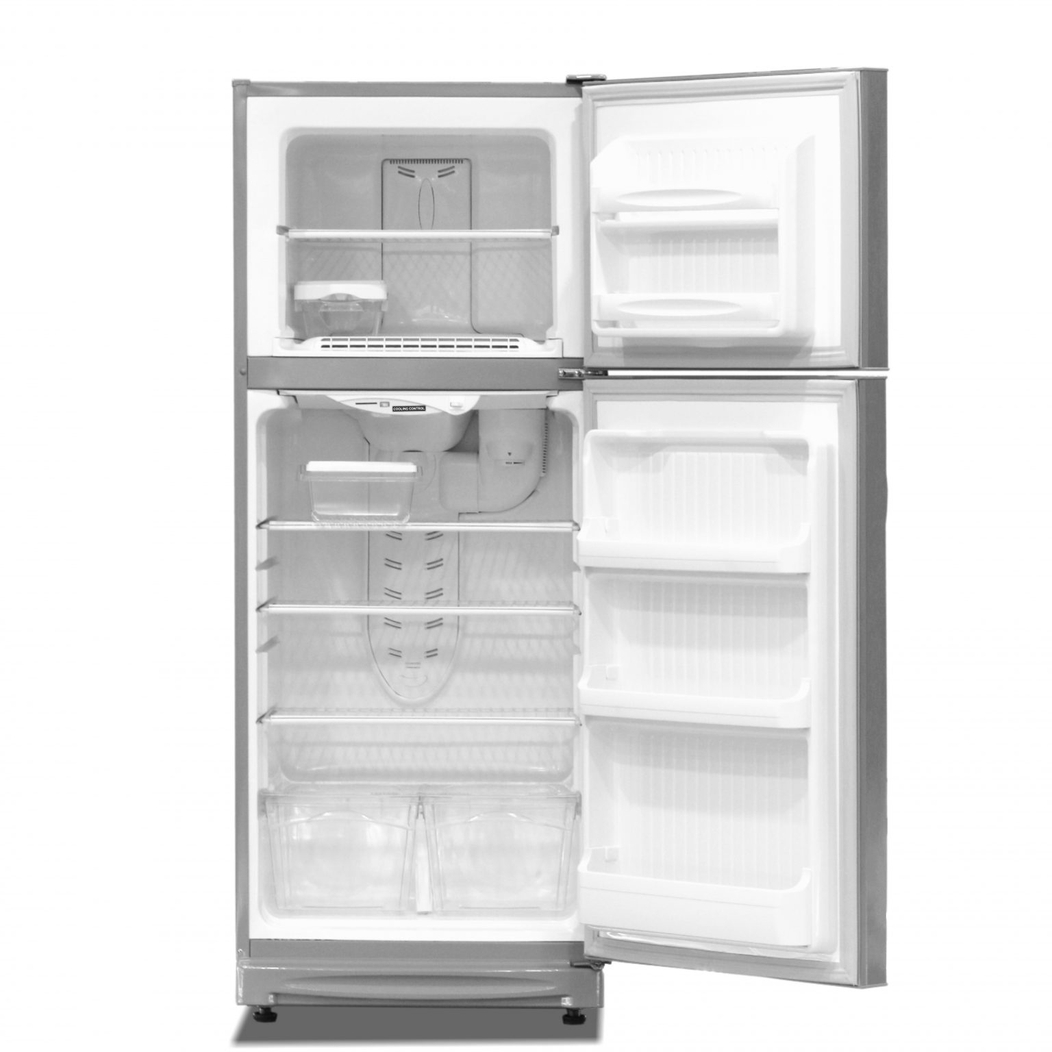 Concord Top Mount Refrigerator, 20 Feet, No Frost, 540L, 220/240V Voltage, 50/60HZ Frequency, Internal Light, Key Lock, Silver, TN2000S